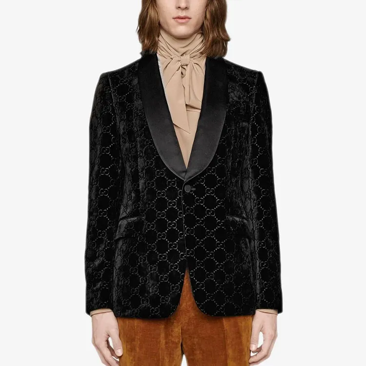 GUCCI Business Suits Men Black-2