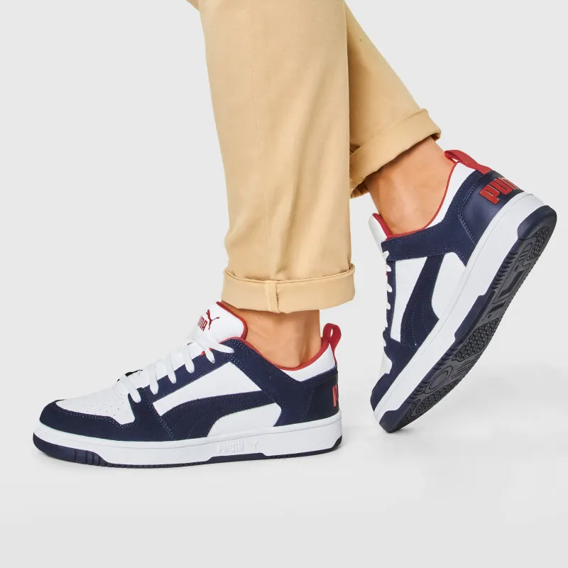 PUMA Rebound Layup Lo Sd 'White Blue Red'-5