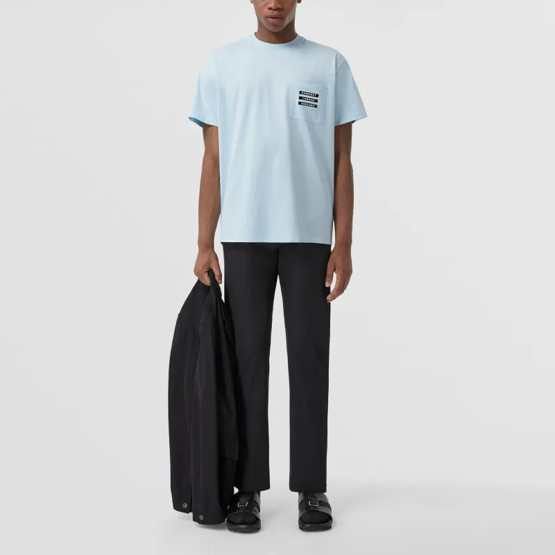 Burberry T-Shirt Men's Light Blue-4