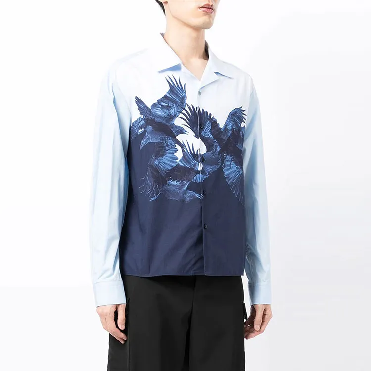 Neil Barrett Shirts Men Blue-3