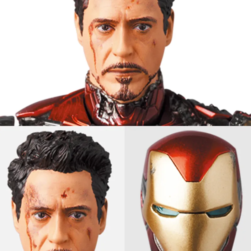 Medicom Toy Iron Man MAFEX No. 195 Mark 85 Battle Damage Version Action Figures 16cm-2