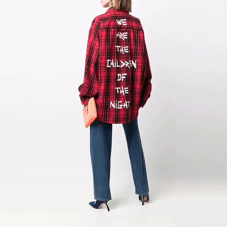 Vetements Anarchy/Children Of The Night Flannel Shirt-2