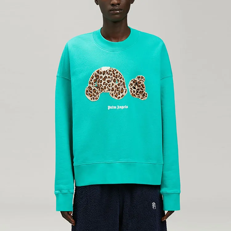 PALM ANGELS Leopard Bear Sweatshirt-2