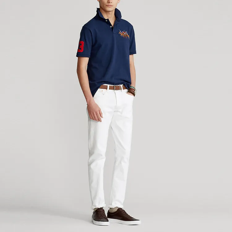 Polo Ralph Lauren SS22 Polo Shirt Men's Marine Blue-4