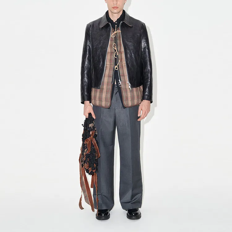 OUR LEGACY Mini Leather Zipped Jacket-2
