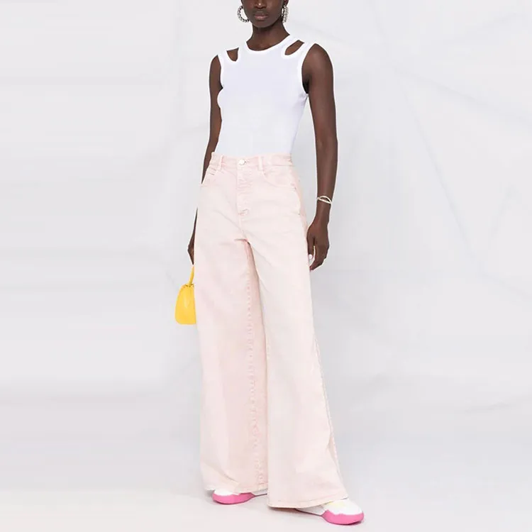 Stella McCartney Logo tape Wide Jeans-1