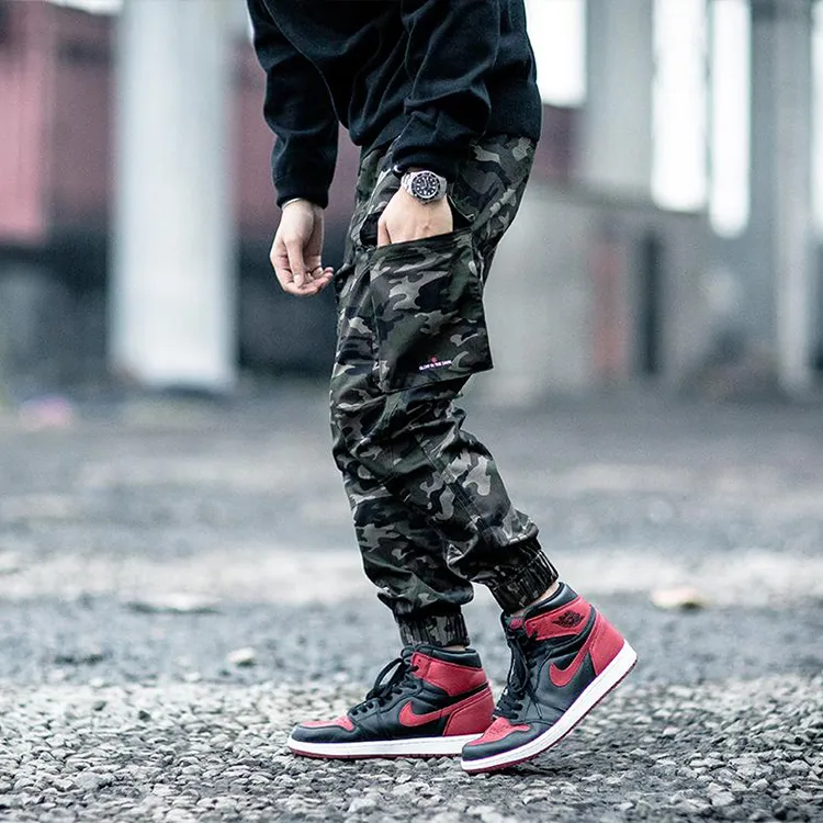 ENSHADOWER Casual Pants Unisex Army Green-5