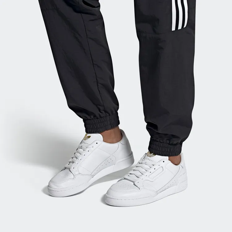 Adidas Continental 80 Gold Metallic Heel Text-6