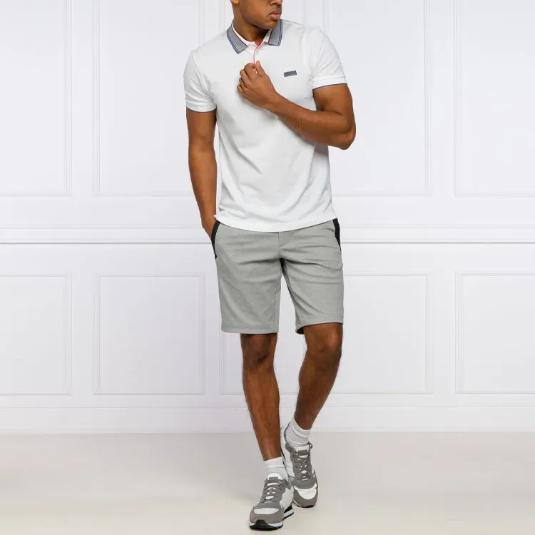 HUGO BOSS Short Sleeved Polo Shirt Men's White-4