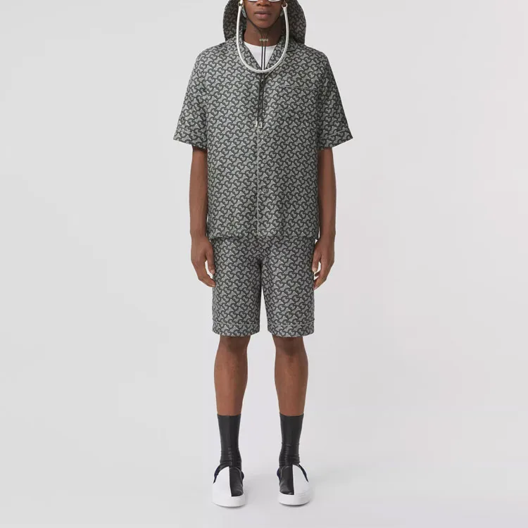 Burberry Casual Shorts Men Gray-1