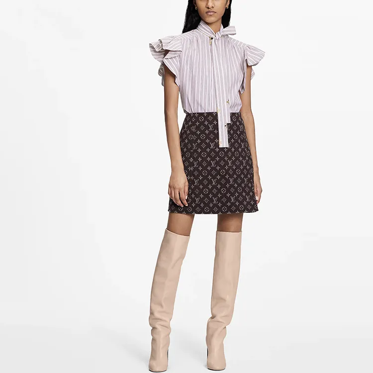 LOUIS VUITTON Casual Short Skirts Women's Brown-1