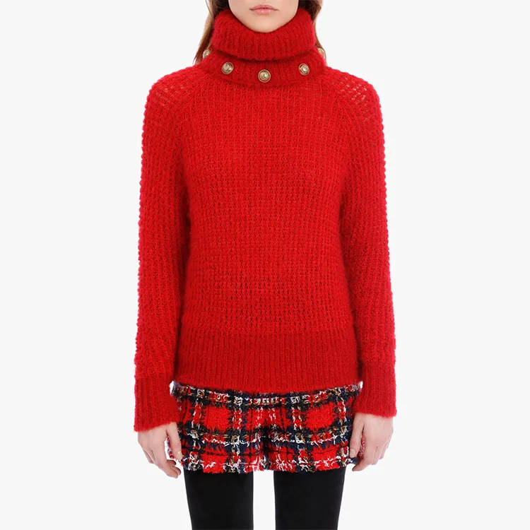 BALMAIN Sweaters Women's Red-5