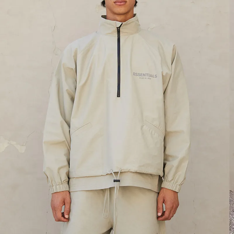 Fear Of God Essentials Half Zip Track Jacket-2