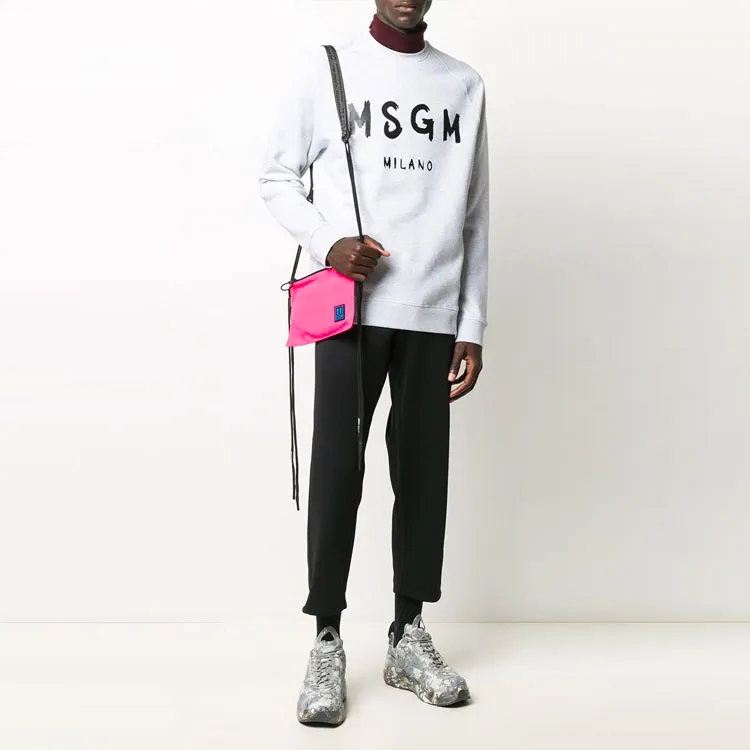 MSGM Logo print Crew Neck Sweatshirt-1