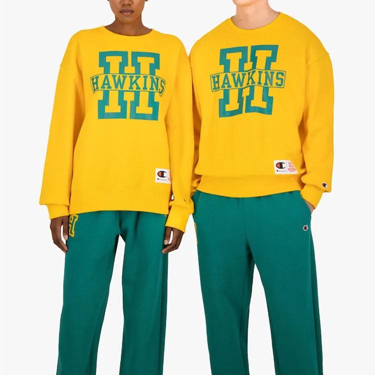 Champion X Stranger Things Sweatshirts Unisex Yellow-1