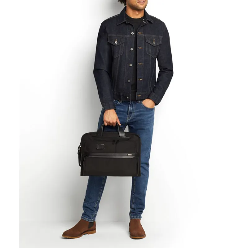 TUMI Alpha 3 Bulletproof Nylon Briefcases Men's Black-5