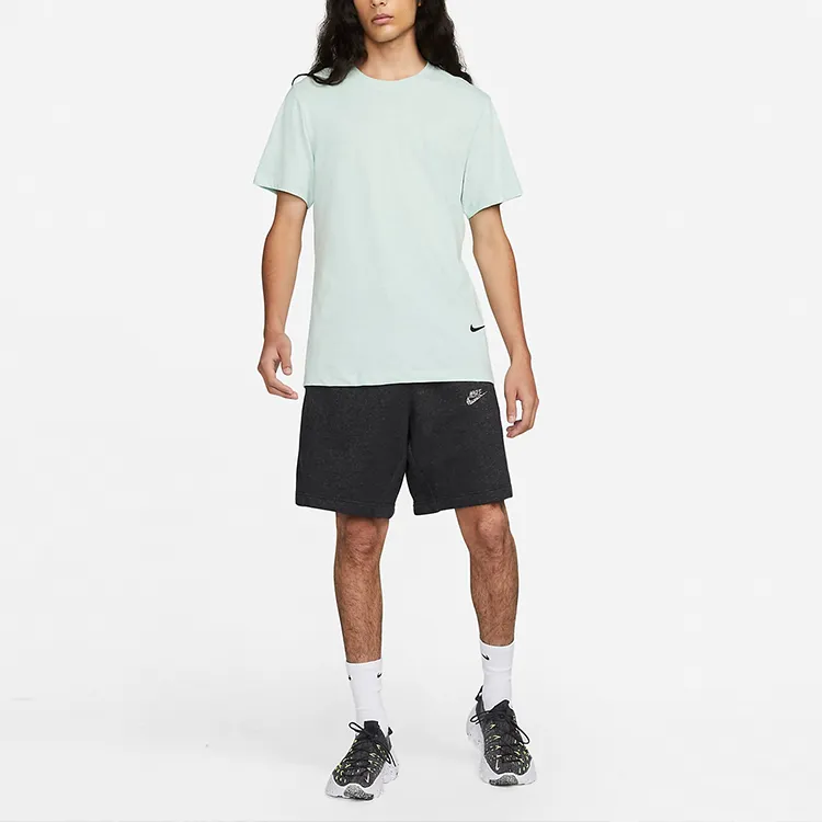 Nike T-Shirts Men Cream Green-2
