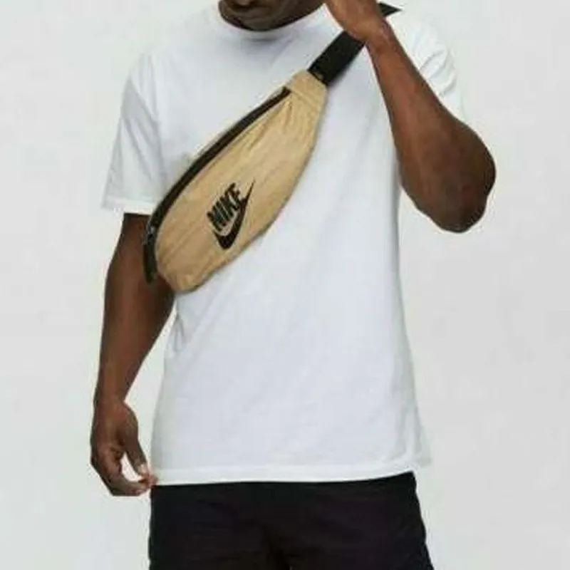 Nike Polyester Crossbody Bag, Backpack, Fanny Pack Regular Unisex Khaki-4