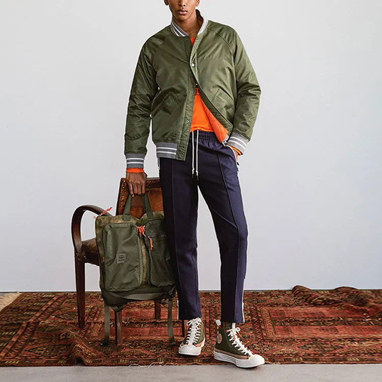 Converse Todd Snyder Collection Baseball Jacket Unisex Dark Olive-2