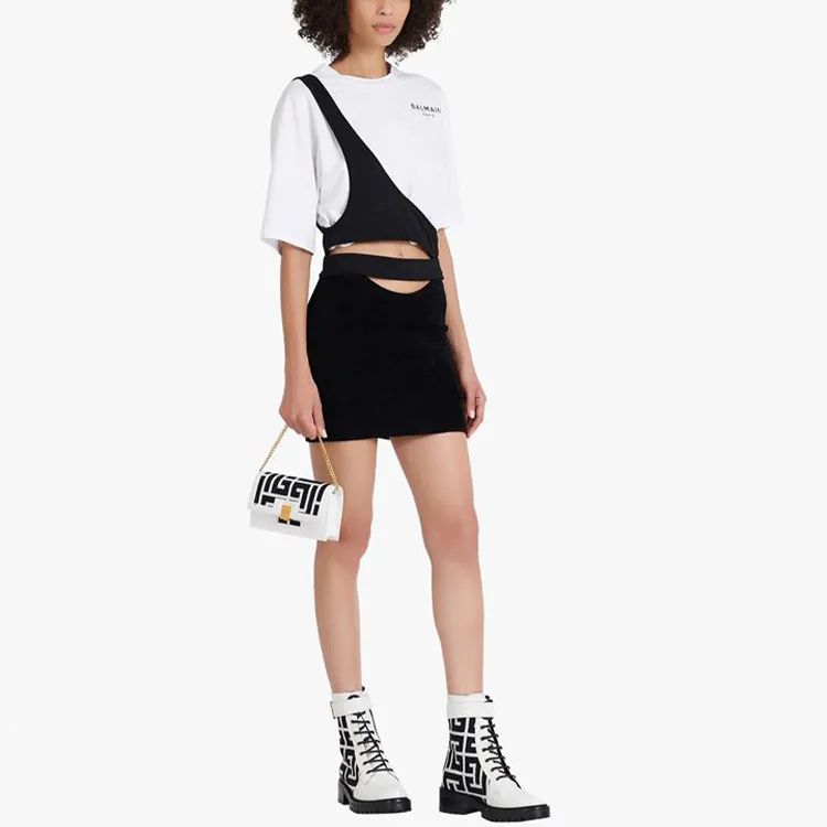 BALMAIN Crop Tops Women's White-3
