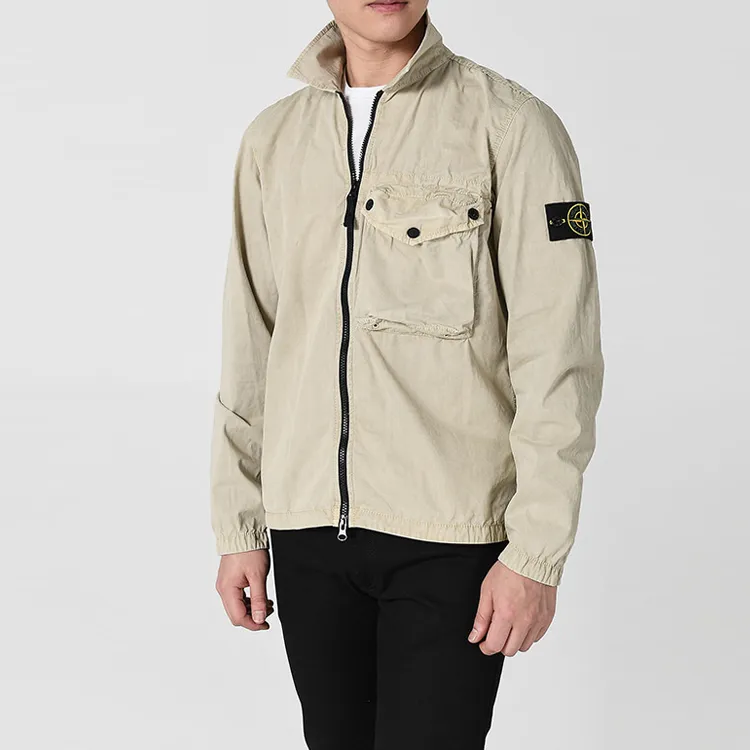 STONE ISLAND Jackets Men Beige Yellow-3