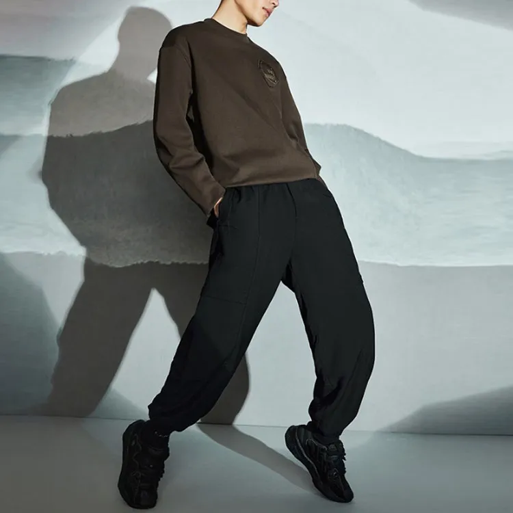 LiNing Knitted Sweatpants Men Black-3