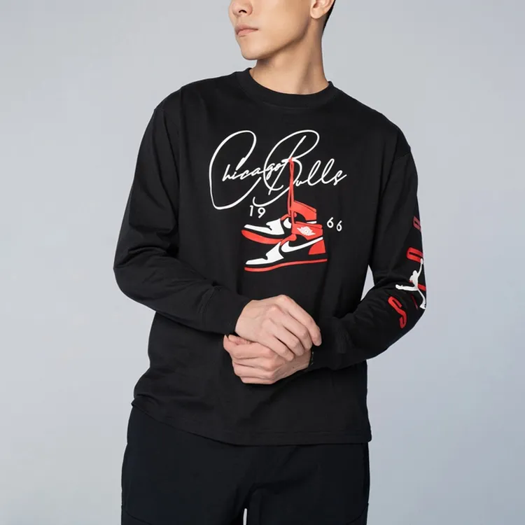 Jordan T Shirts Men Black-3