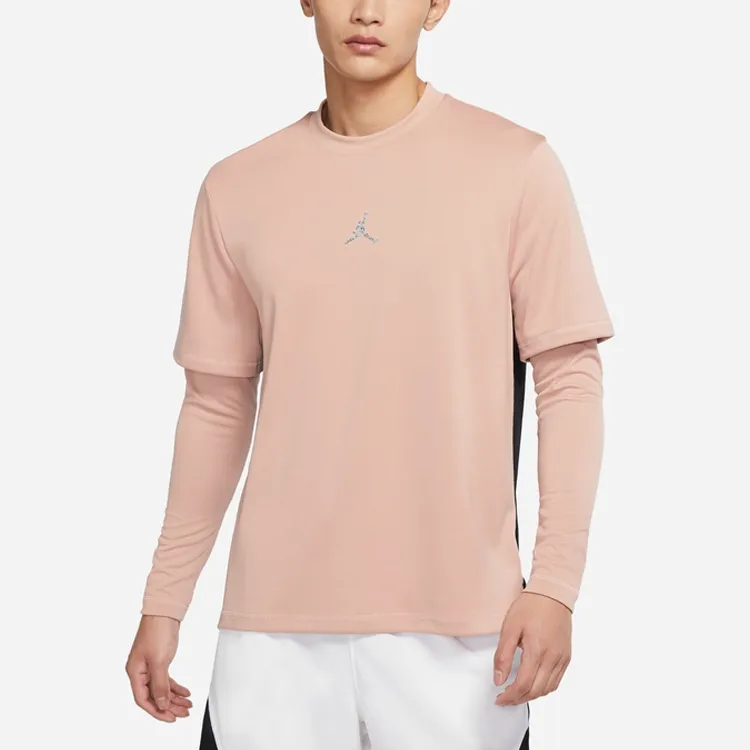 Jordan T Shirts Men Pink Gray-3