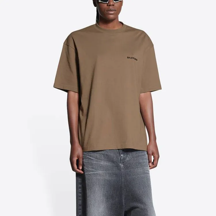 Balenciaga SS22 T Shirt Women's Brown-4