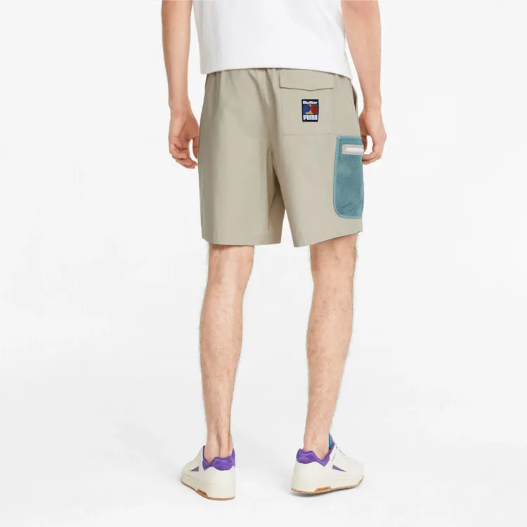 PUMA x BUTTER GOODS Casual Shorts Men's Light Brown-4