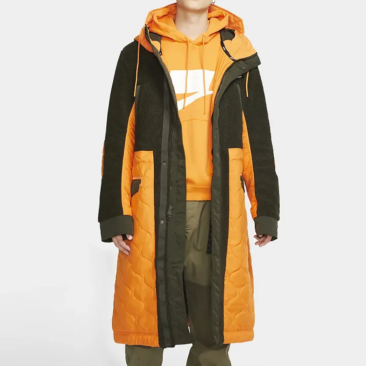 Nike Sportswear Sport Pack Synthetic Fill Parka Coats Men's Orange Yellow-2
