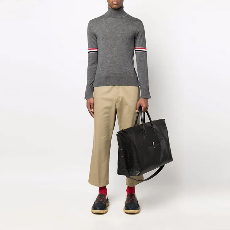 THOM BROWNE RWB stripe Roll neck Jumper-2