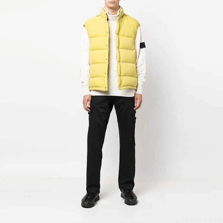 STONE ISLAND Vests Men Lemon Yellow-1