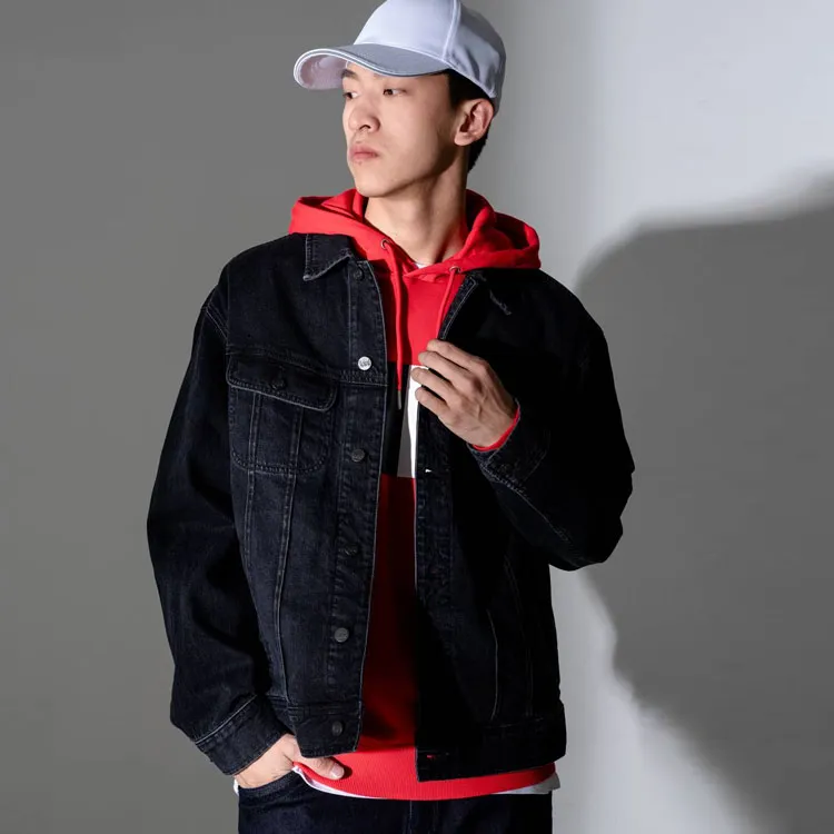 Lee Denim Jackets Men Black-2