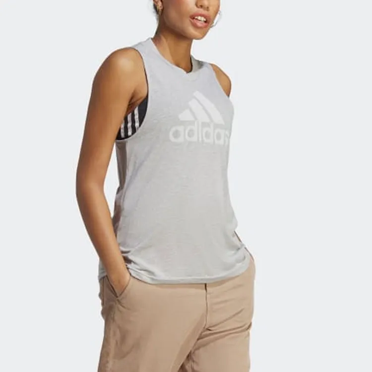 Adidas Women's Sportswear Future Icons Winners 3.0 Tank Top Medium Grey Heather/White-3