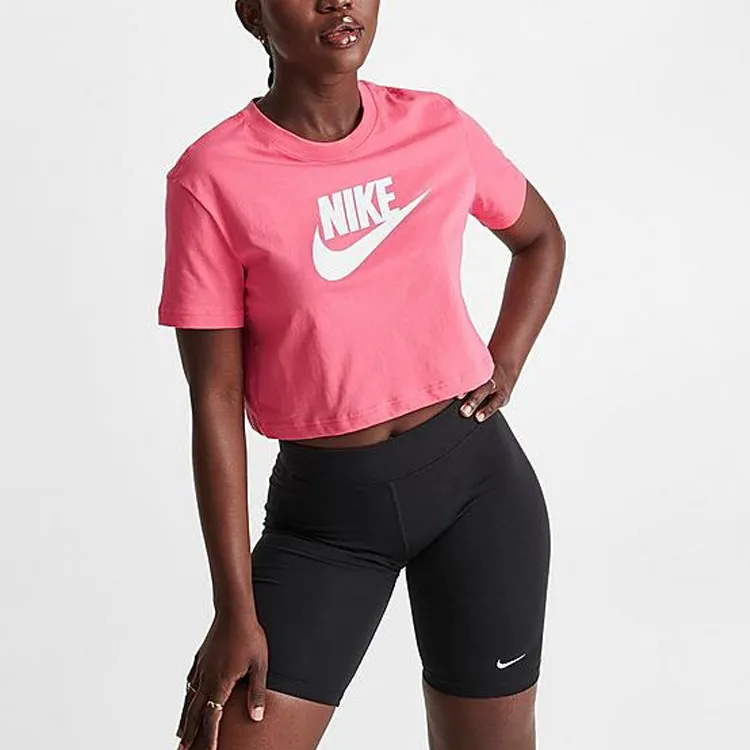 Nike Crop Tops Women's Pink-2