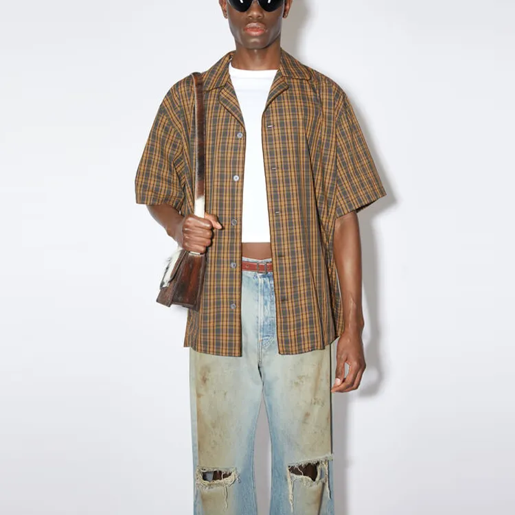 Acne Studios Shirt Unisex Brown Green-1