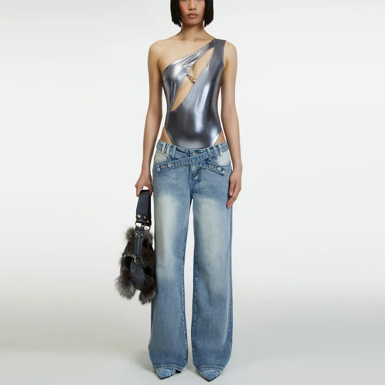 The Kript Jeans Women's Blue-1