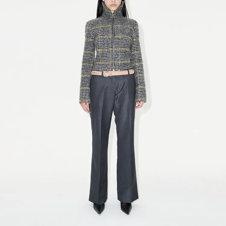 OUR LEGACY Houndstooth-pattern Brushed-knit Jacket-1