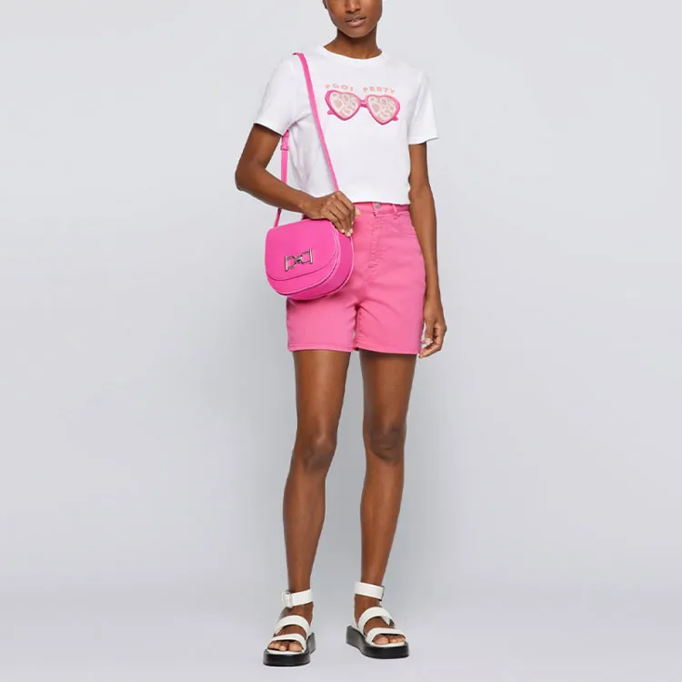 HUGO BOSS Denim Shorts Women's Pink-1