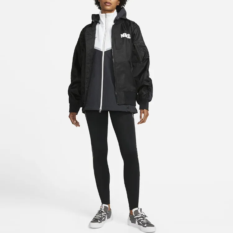 Sacai X Nike Jackets Women's Black-3