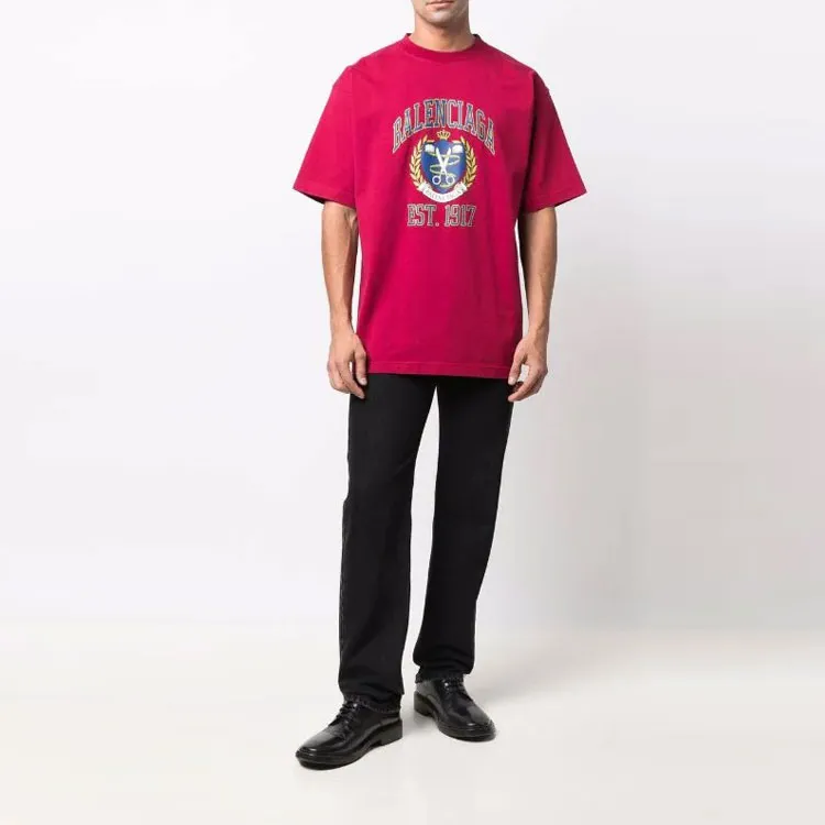 Balenciaga T Shirts Unisex Red-2