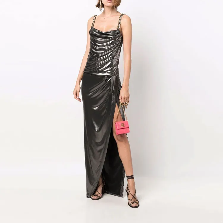 BALMAIN Sleeveless Dresses Women's Silver-1