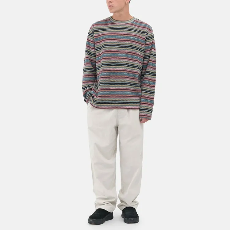 Stussy Printed Multi Stripe Long Sleeve Crew-2