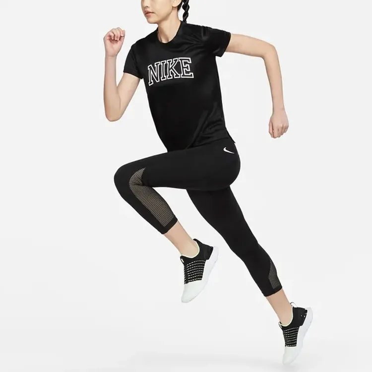 Nike Dri Fit T Shirts Women's Black-4
