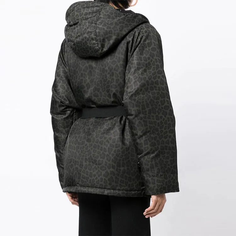Moncler Leopard Print Padded Hooded Jacket-2