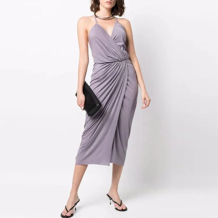 RICK OWENS Sleeveless Dresses Women's Purple-1