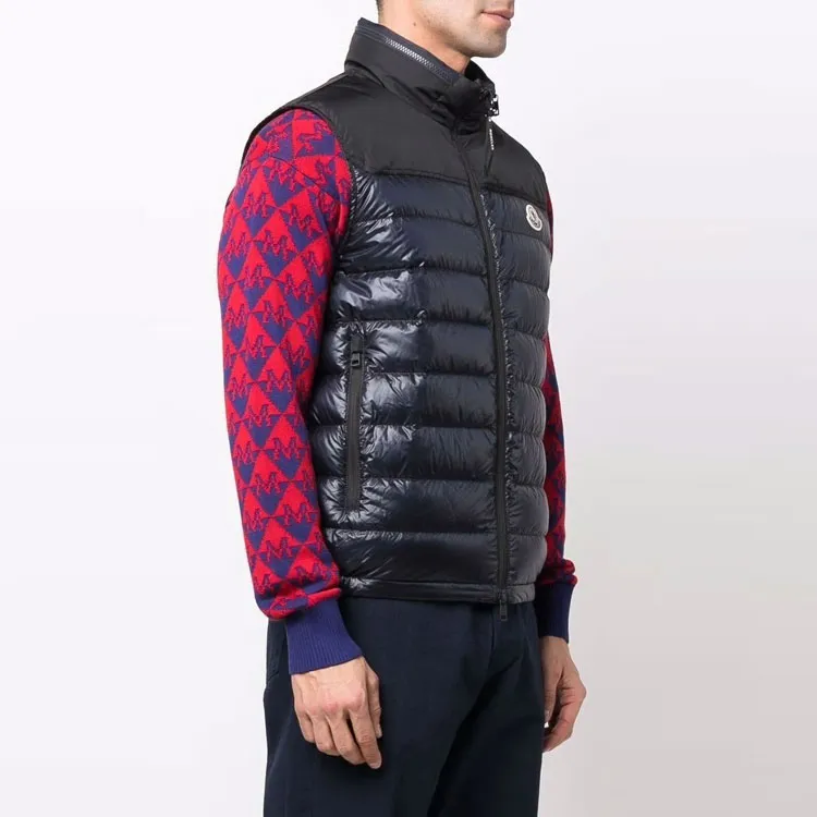 Moncler Vests Men Dark Blue-3