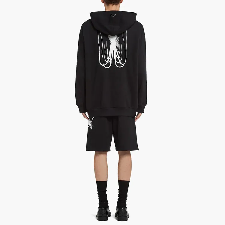PRADA Sweatshirts Men Black-2
