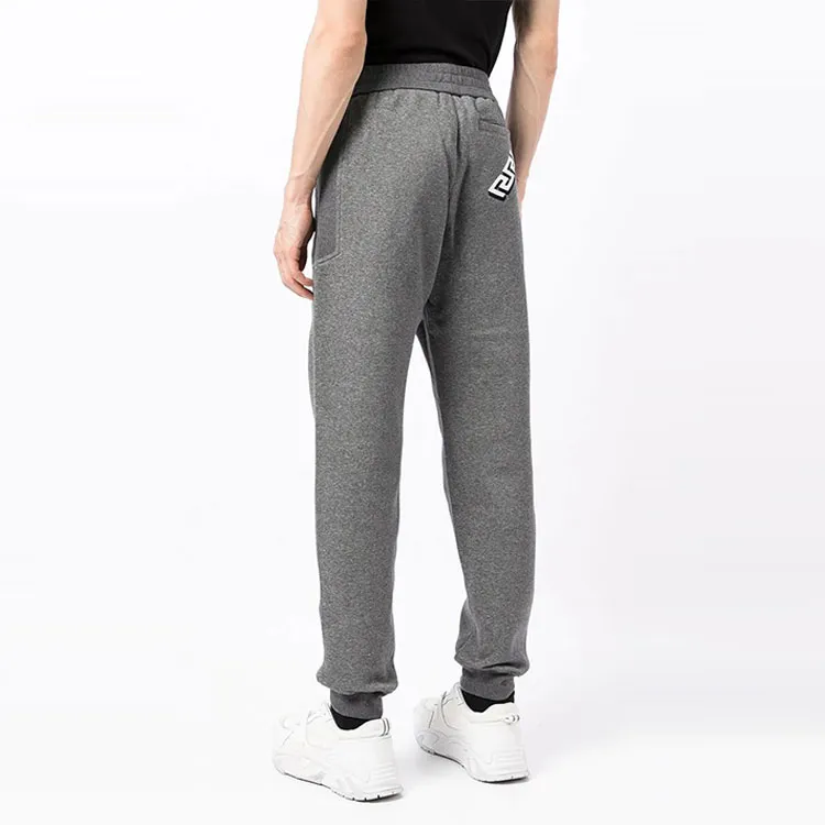 VERSACE Knitted Sweatpants Men Gray-2